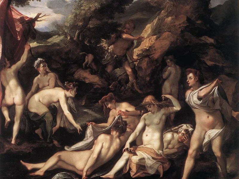 1564-Joseph Heintz il Vecchio - Diana e Atteone - Kunsthistorisches Museum, Vienna